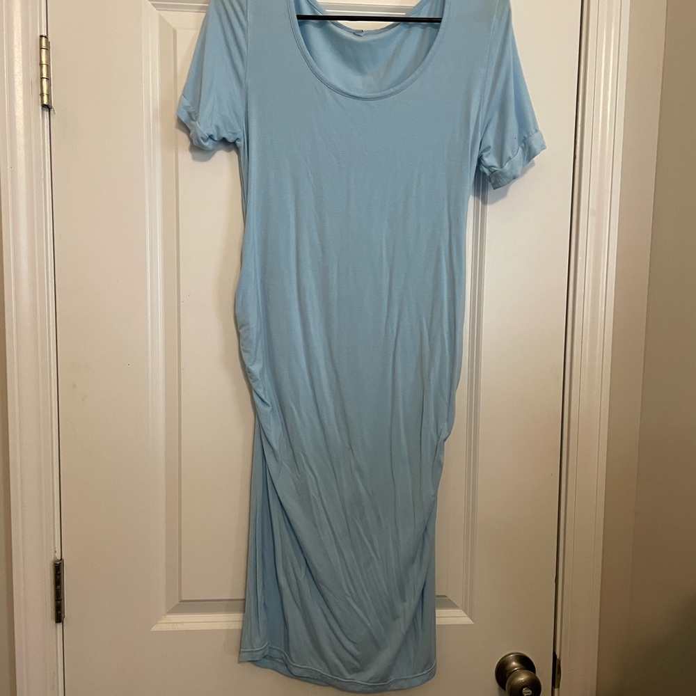 Blue Maternity Dress